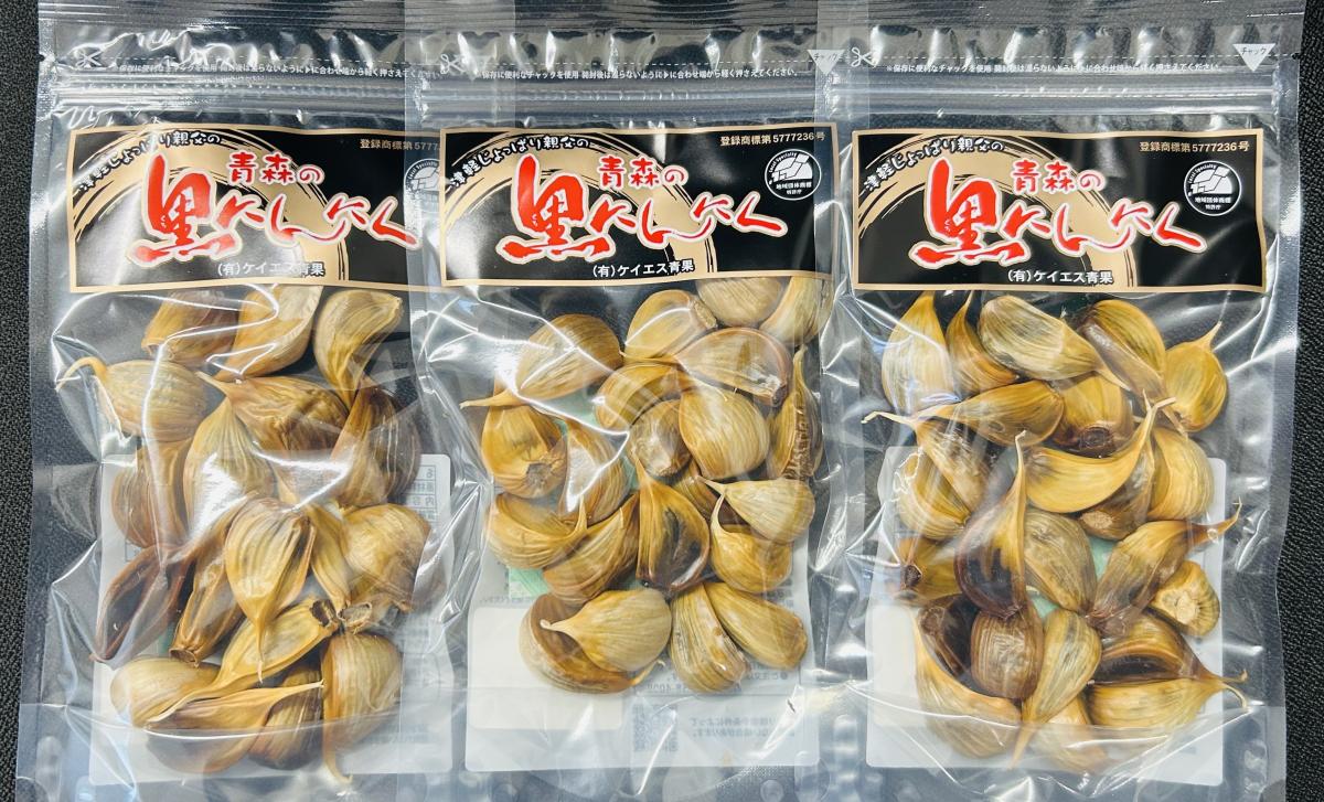 青森県産熟成黒にんにく300g(100g×3パック)サムネイル