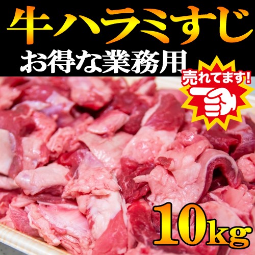 【他サイトで爆売れ中】牛ハラミすじ10kg　米国産　肉　牛肉   冷凍　煮込み　カレーサムネイル