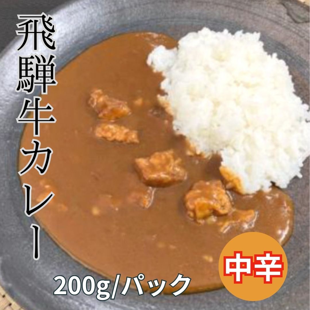 【5月限定/送料無料】飛騨牛100%ビーフカレー　レトルト　200g×5パックサムネイル