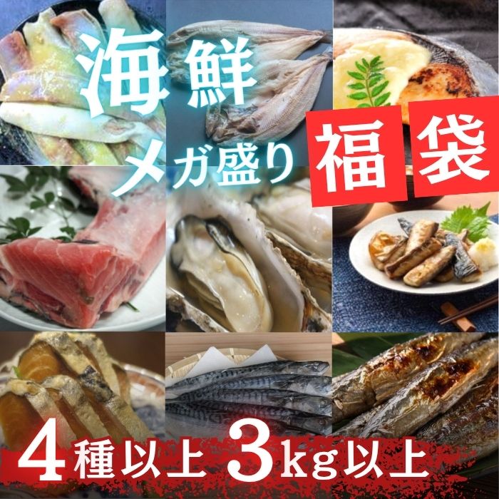 【5月特価】訳あり【海鮮】MEGA盛り福袋　3kg以上5種以上サムネイル