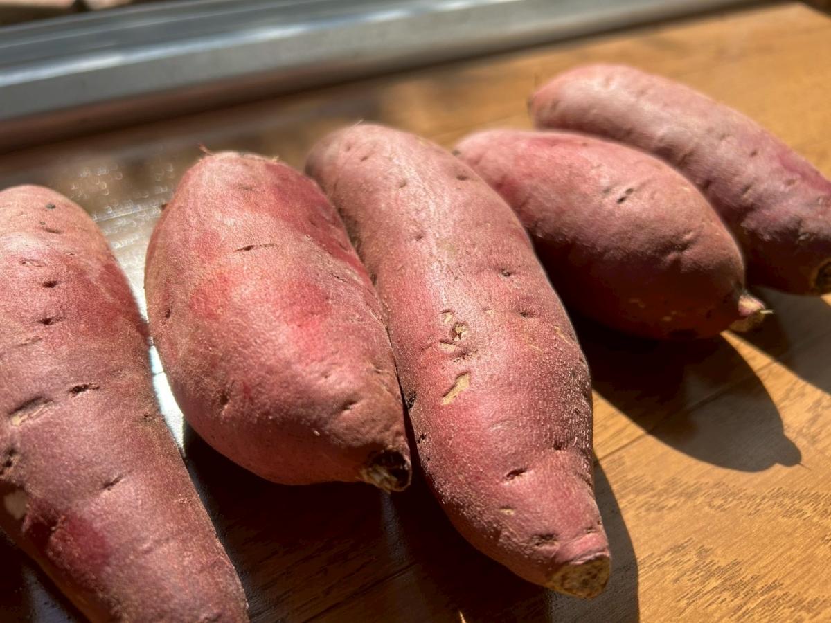 予約販売限定価格!ねっとり甘い【新芋】横浜産自然栽培　紅はるか　5kg(S〜Lサイズ混合)
