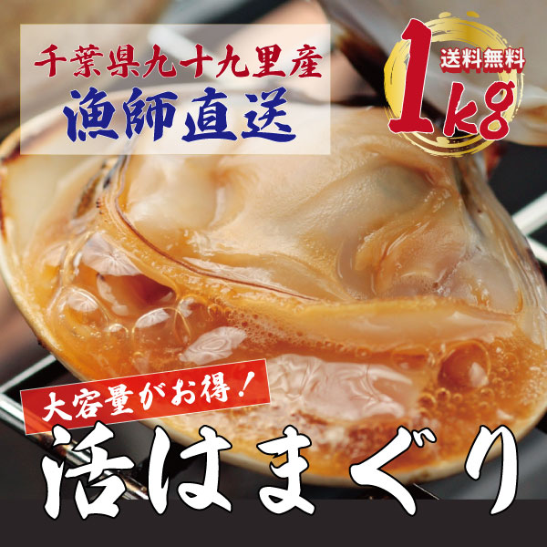 【水揚げ次第発送!期間限定!活!九十九里産!ハマグリ!鮮度抜群!1kg!】手描き漁で漁師が厳選した蛤サムネイル