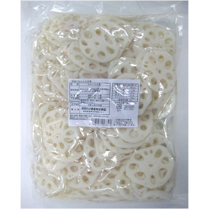 ★れんこん/蓮根 10kg 水煮【賞味期限10/25】薄切りスライス 1kg×10袋