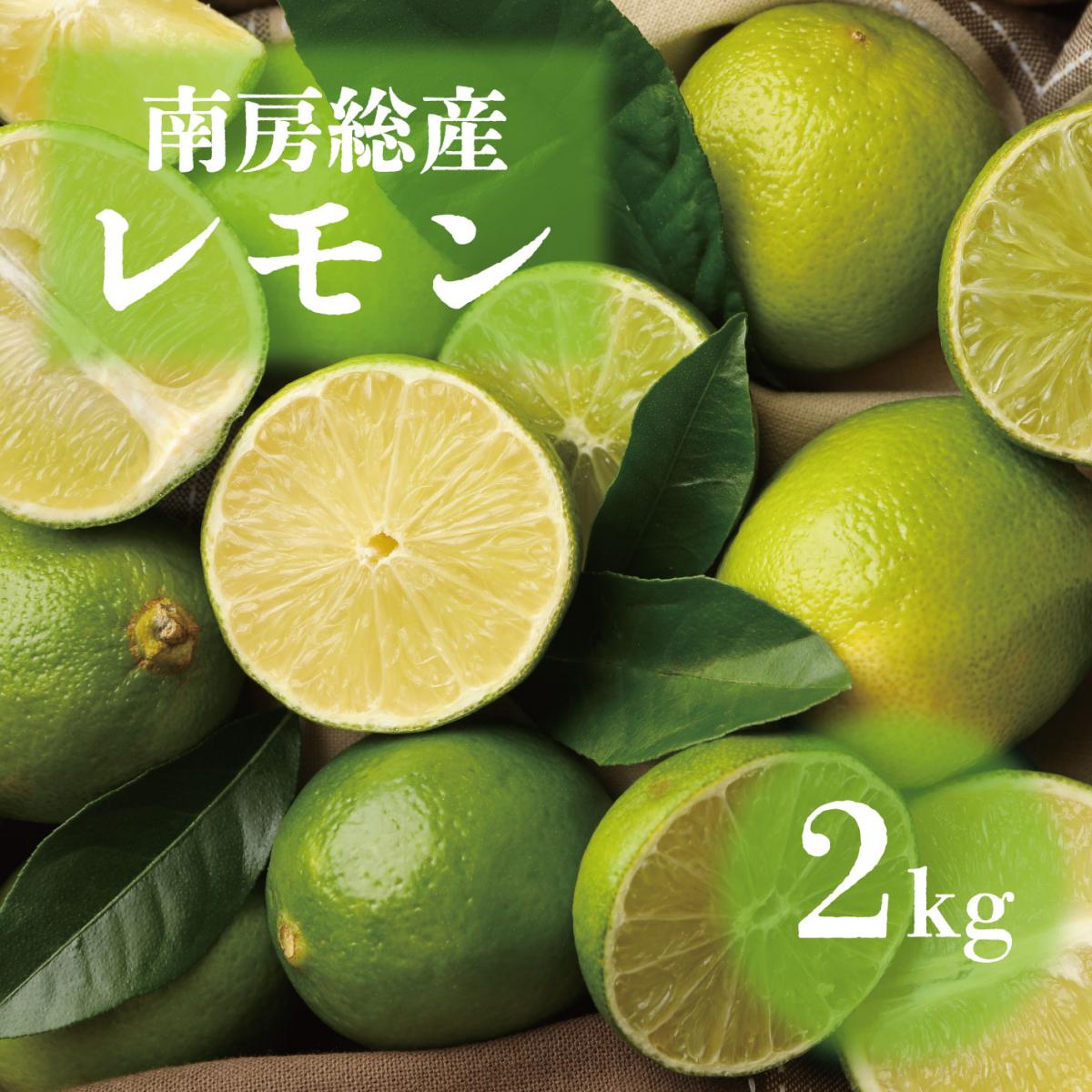 【今だけ限定!千葉県南房総産もぎたてグリーンレモン!2㎏!】ノーワックス　爽やかでキレのよい酸味サムネイル