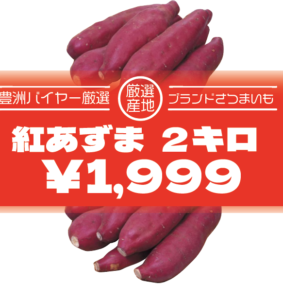 【紅あずま　2キロ　詰め合わせ　甘くておいしいさつまいも】房総エリア収穫　産地直送　産直