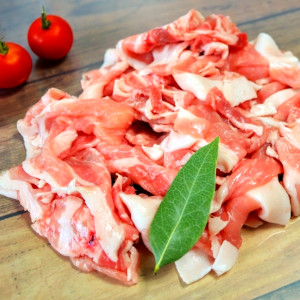 沖縄県産豚　挽肉500g&小間肉1kg　冷凍　真空パックサムネイル