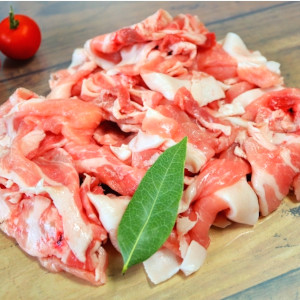 国産豚コマ　小間肉(2mmスライス)2kg(500g×4パック)サムネイル